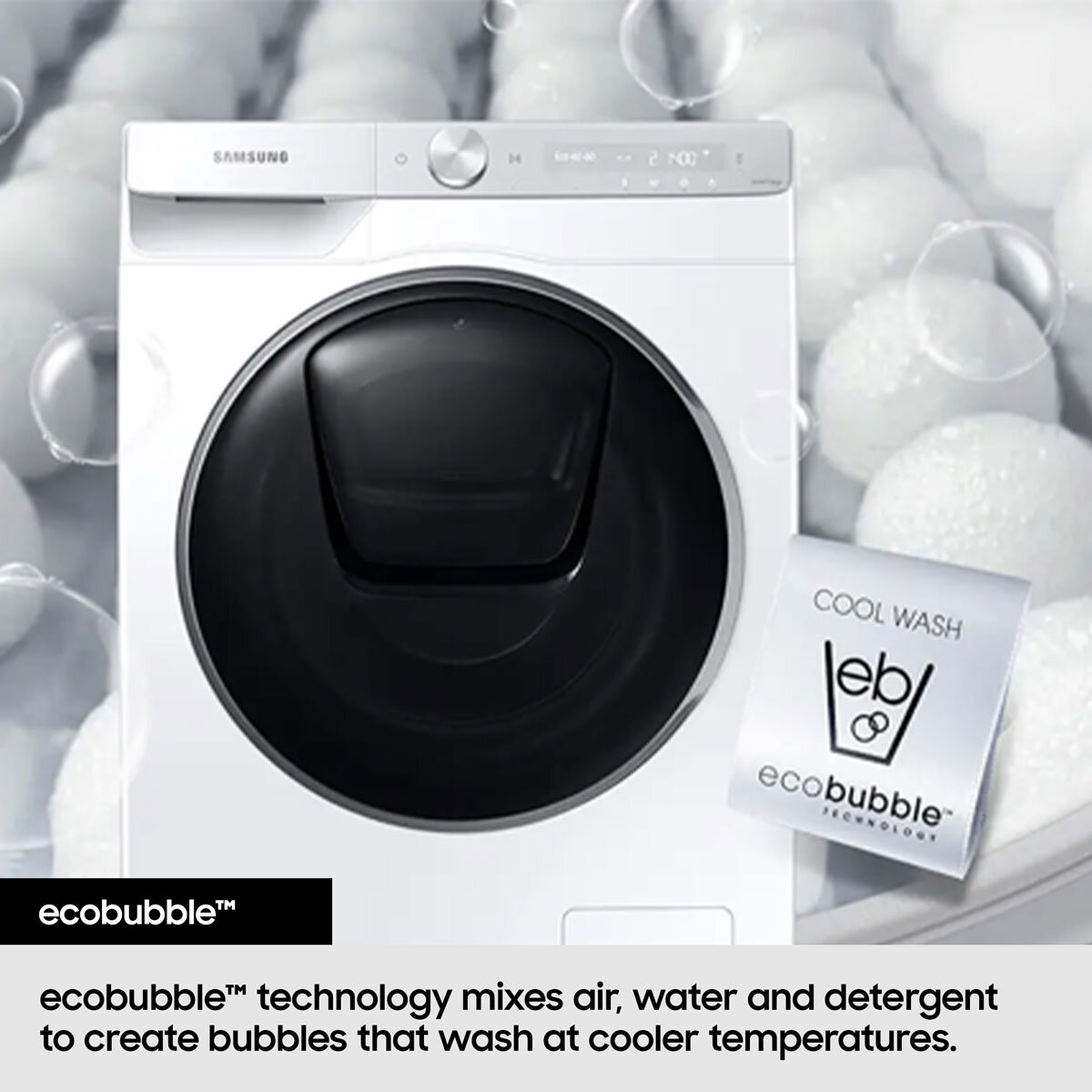 Buy Samsung WW11DG5B25ABEU 11kg, 1400rpm Washing Machine, A Rated in Black at Costco.co.uk