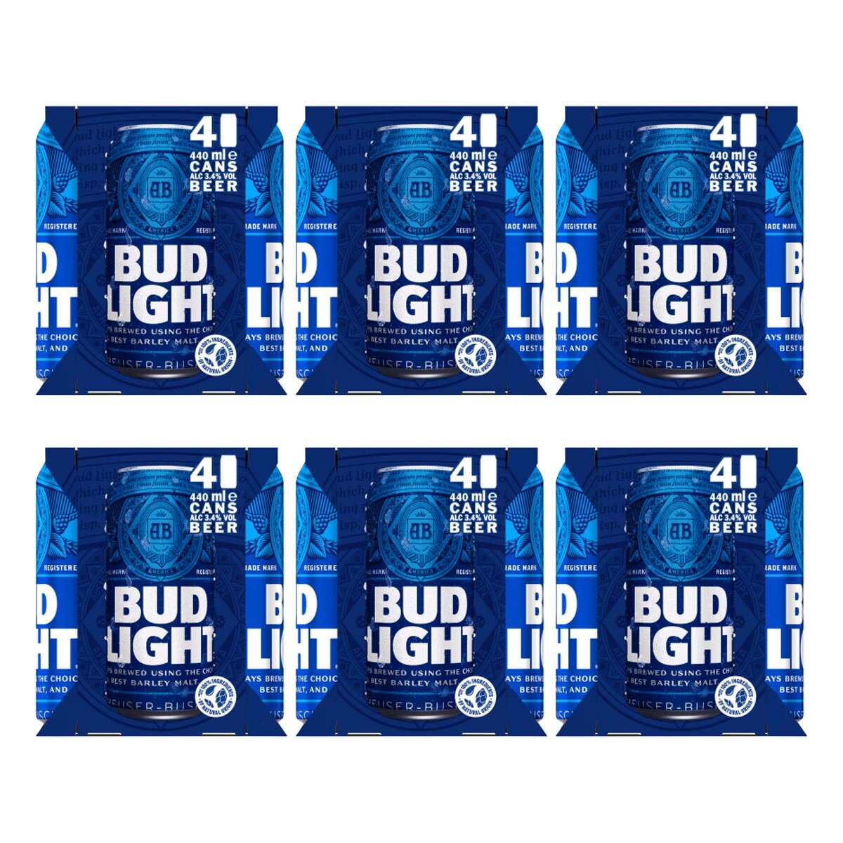 Bud Light, 6 x 4 x 440ml