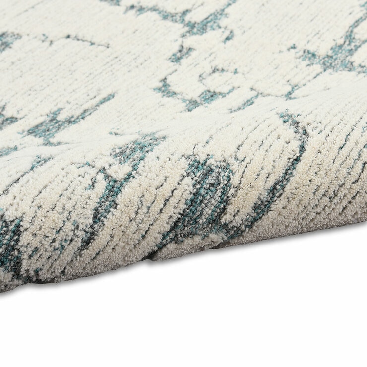 Calvin Klein Sculptural Teal Rug in 2 Sizes