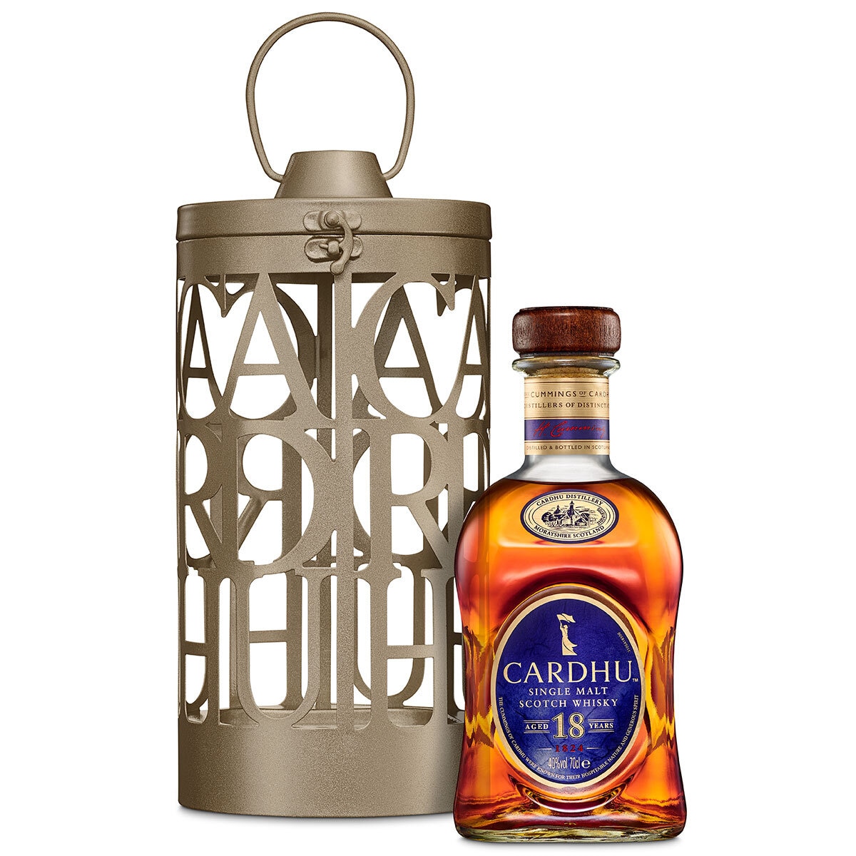 Cardhu 18 Year Old Whisky Lantern Gift Pack, 70cl