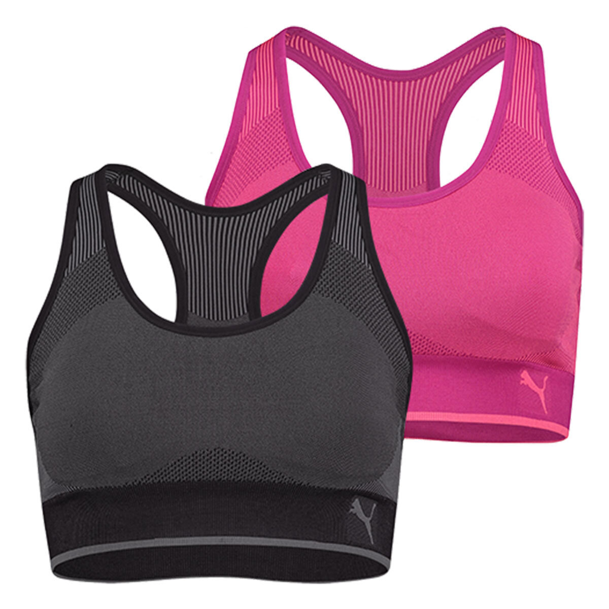 Puma Seamless Sports Bra, 2 Pack in 3 Sizes Costco UK