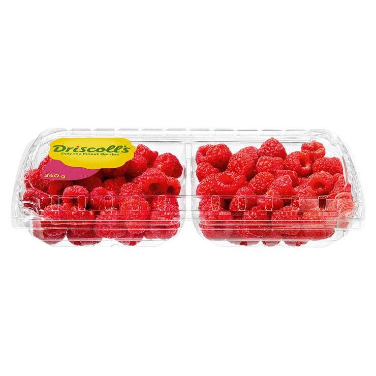 Pack of 340g driscolls Raspberries Pack of 340g driscolls Raspberries