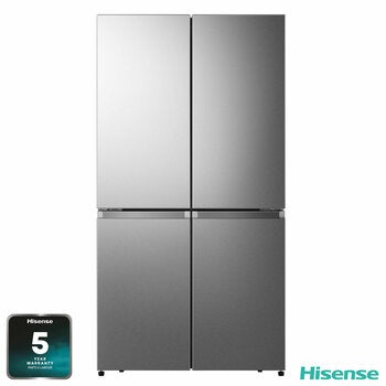 Hisense RQ758N4SASE, Pureflat Multidoor Fridge Freezer, E Rated in Silver