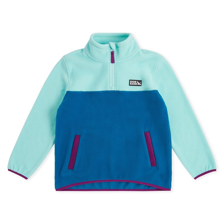 Eddie Bauer Youth Quest Pullover Fleece in Blue Eddie Bauer Youth Quest Pullover Fleece in Blue
