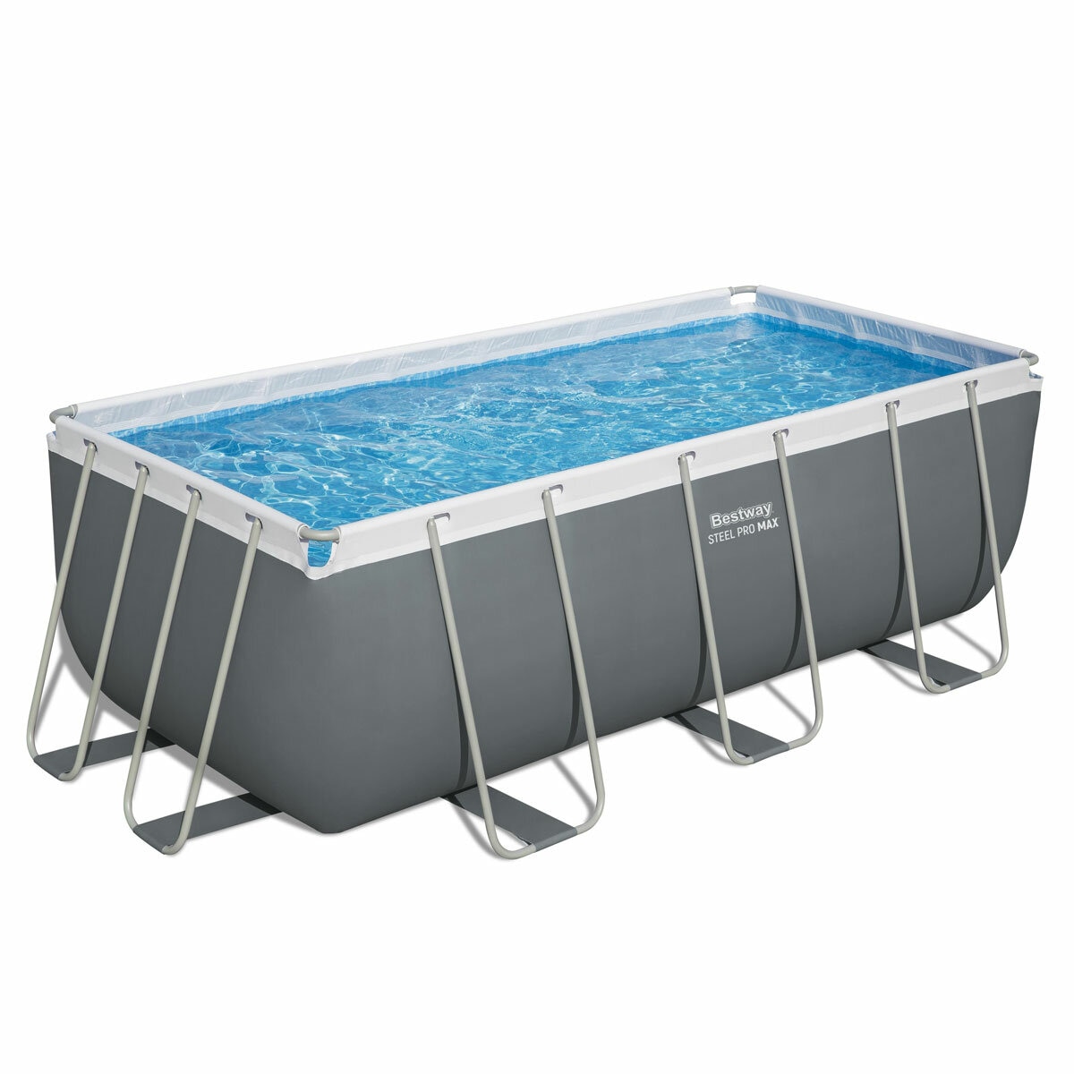 Bestway 13'6" x 6'7" x 48" Steel Pro MAX Rectangular Pool Set