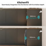 Hisense KitchenFit 5i Series WF5I1045BBQ, 10.5kg Washing Machine, A Rated in Black
