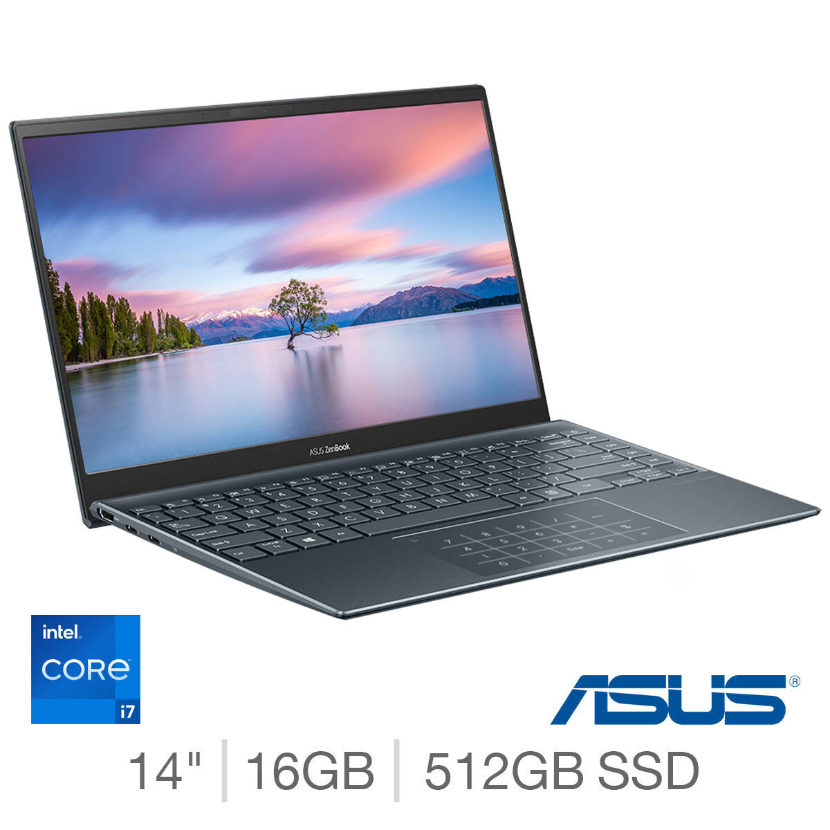 ASUS ZenBook, Intel Core i7, 16GB RAM, 512GB SSD, 14  Inch Laptop, UX425EA-BM012T