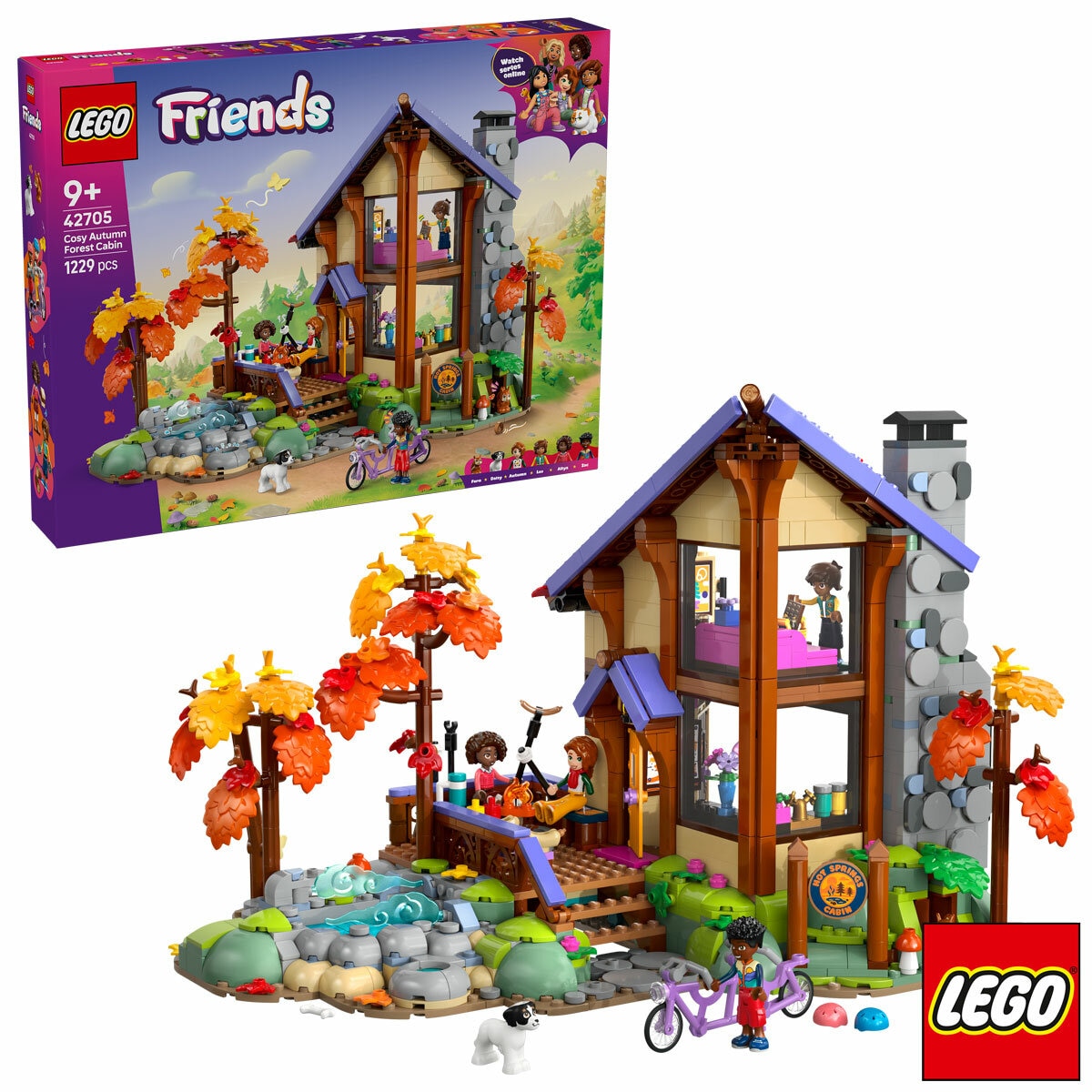 LEGO Friends Cozy Fall Forest Cabin - Model 42705 (9+ Years) LEGO Friends Cozy Fall Forest Cabin - Model 42705 (9+ Years)