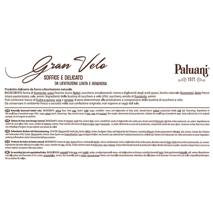 Paluani Pandoro Di Verona Gran Velo, 1kg Paluani Pandoro Di Verona Gran Velo, 1kg