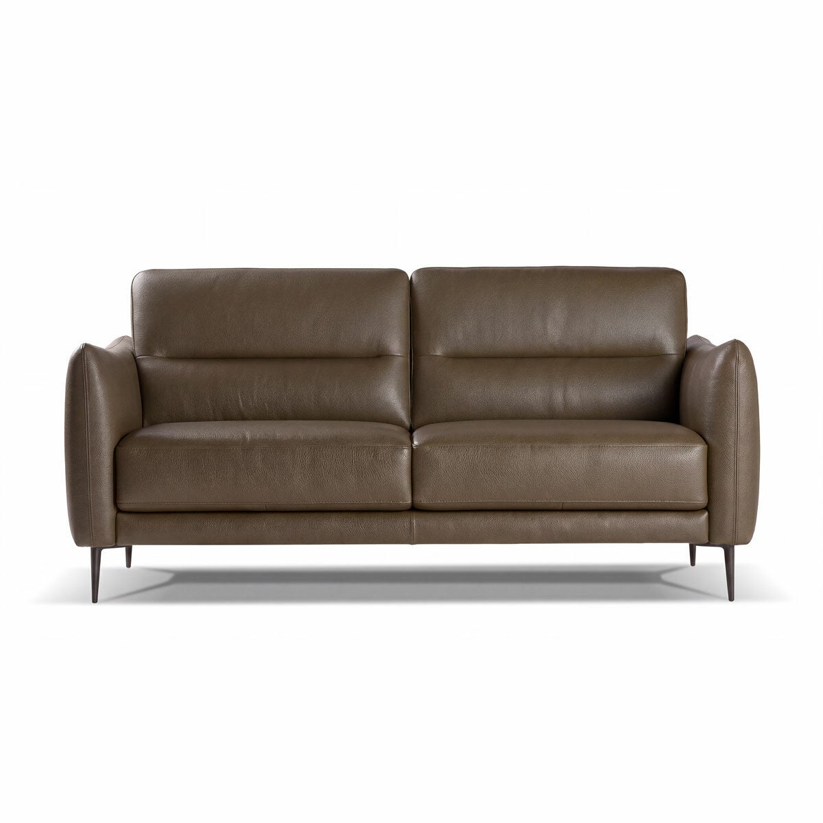 Nicoletti Jupiter Taupe Leather Large 2 Seater Sofa Nicoletti Jupiter Taupe Leather Large 2 Seater Sofa