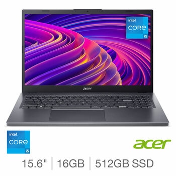 Acer Aspire 15, Intel Core i5, 16GB RAM, 512GB SSD, 15.6 Inch Laptop, NX.JCJEK.001
