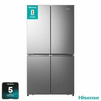 Hisense RQ758N4SASE, Pureflat Multi Door Fridge Freezer, E Rated in Silver