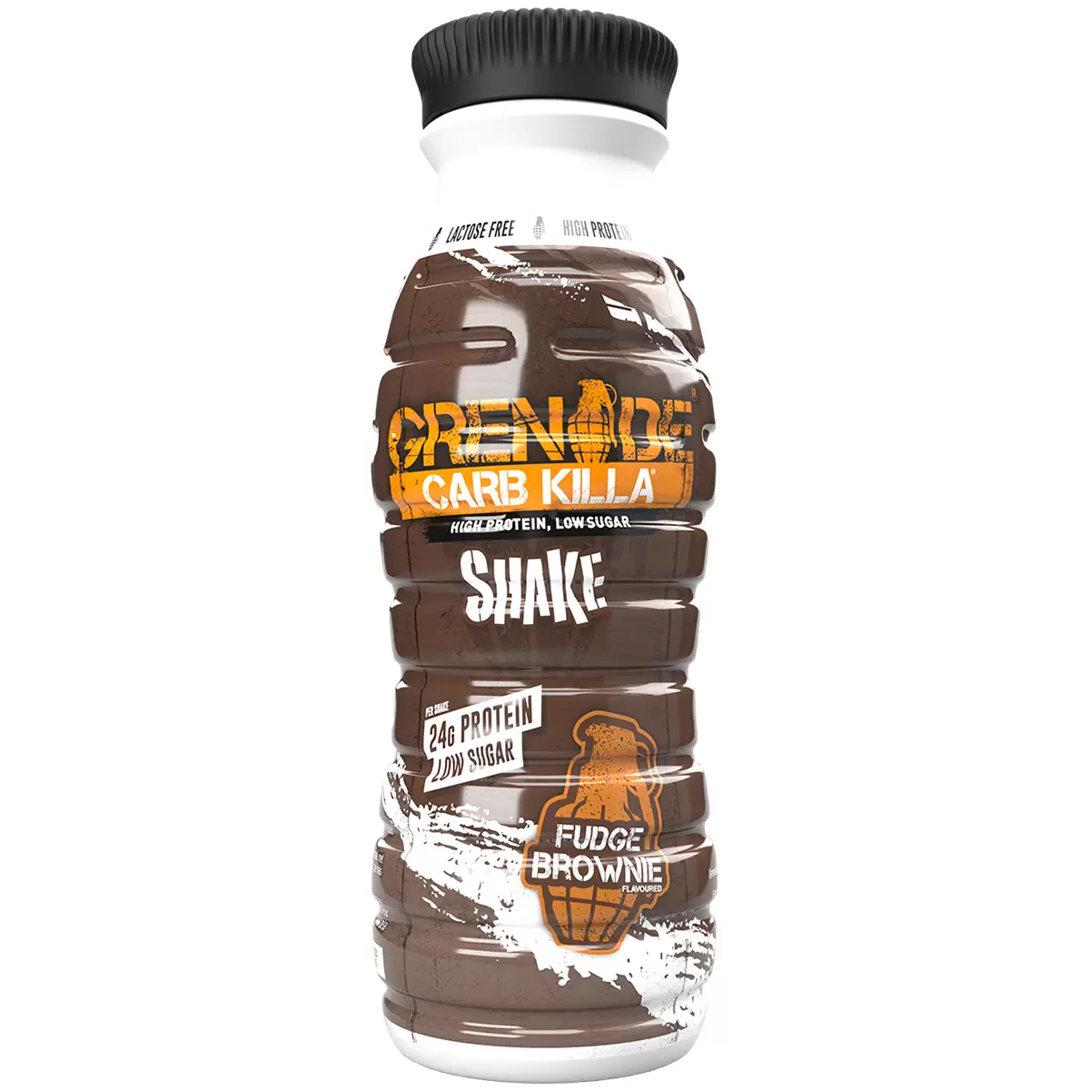 Grenade Carb Killa Fudge Brownie High Protein Shake, 8 x 330ml