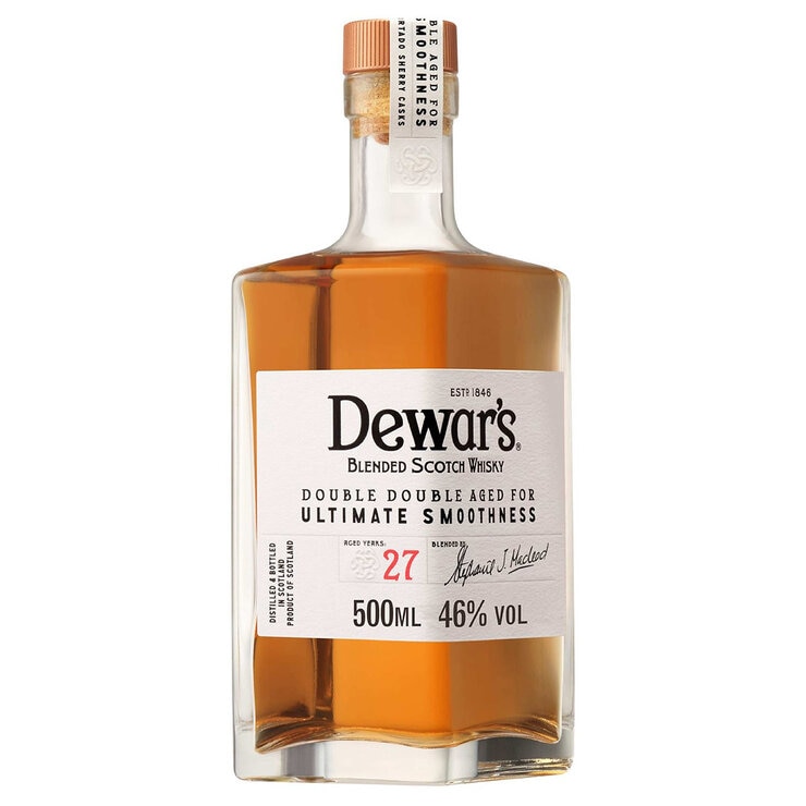 Dewars Double Double 27 Year Old Blended Scotch Whisky, 50cl Dewars Double Double 27 Year Old Blended Scotch Whisky, 50cl