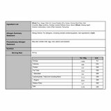 Ingredients and Nutritional Information