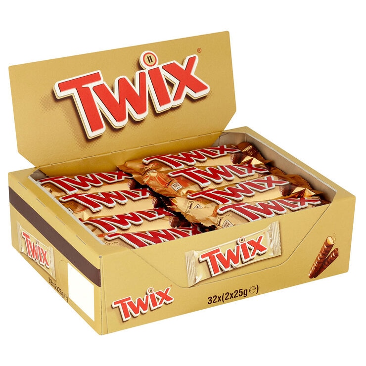 Twix Chocolate Bars, 32 x 50g Costco UK