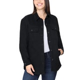 BC Clothing Ladies Cotton Twill Shacket in 2 Colours & 4 Sizes