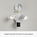 Ring Floodlight Cam (2nd Gen) - Wired - White Security Camera - Retinal 2K - 2 Pack