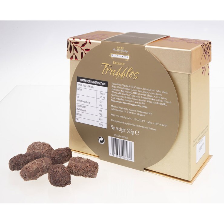 Gavarny Flaked Belgian Chocolate Truffles, 525g in Gold Costco UK