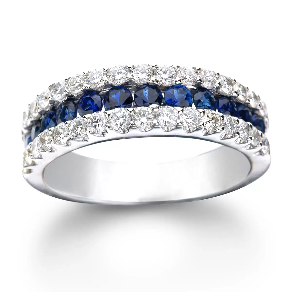 Costco.co.uk | Blue Sapphire & 0.73ctw Diamond Ring, 14ct...