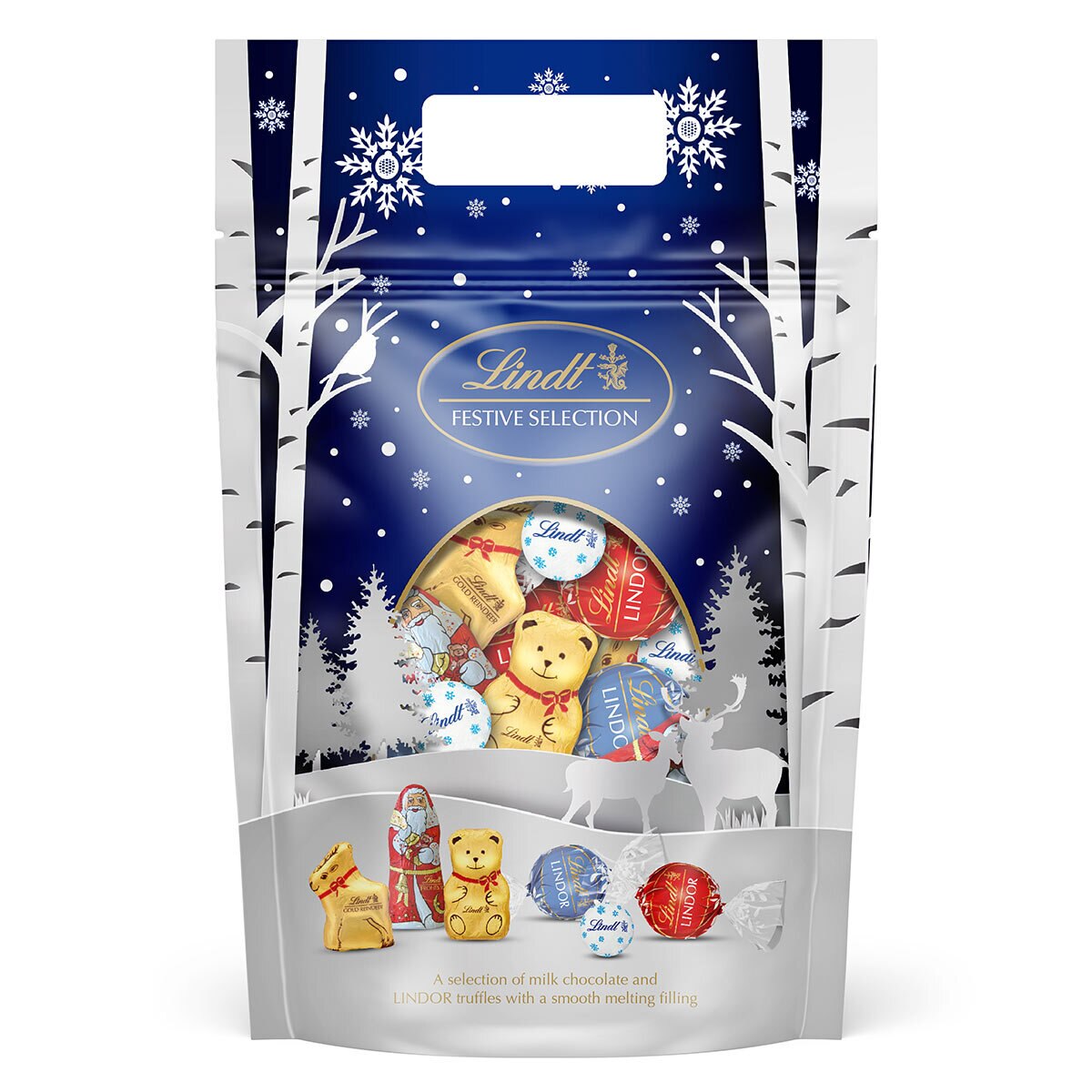 Lindt Festive Selection Pouch, 400g