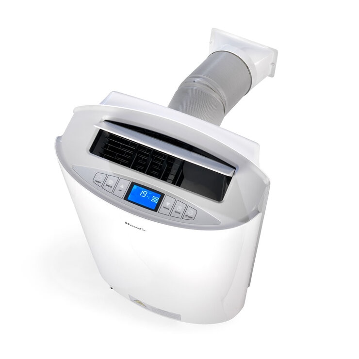 Woods Cortina 9k Air Con from above with exhaust