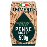 Delverde Wholewheat Organic Penne, 500g