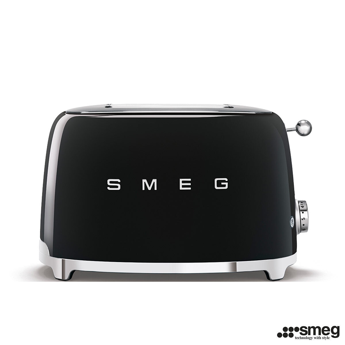 Smeg 2 Slot Toaster in Black TSF01BLUK Costco UK