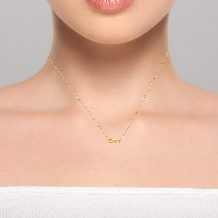 14ct Yellow Gold Infinity Necklace 14ct Yellow Gold Infinity Necklace