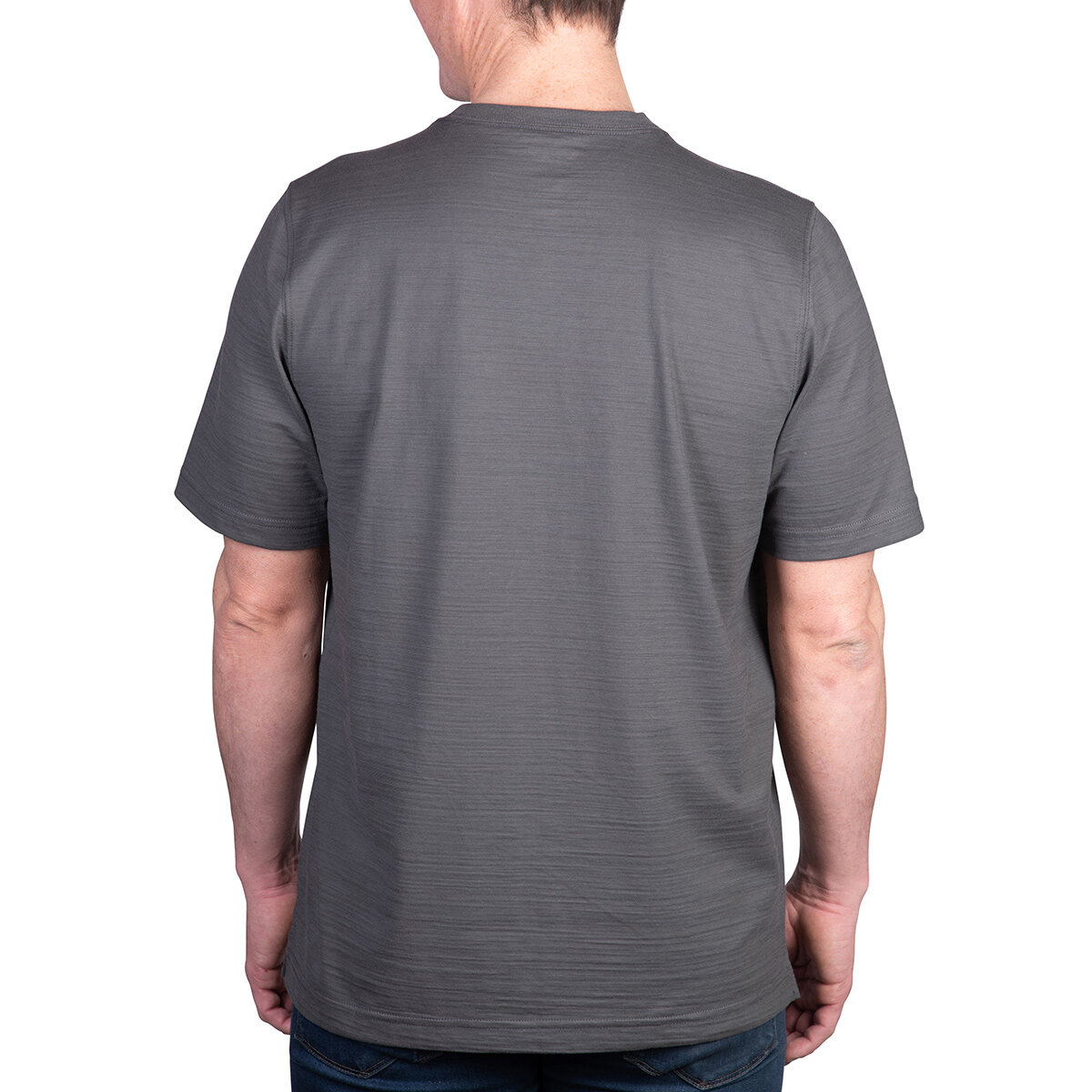 Kirkland Signature Men's Pima Cotton Slub Tee in Grey