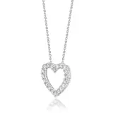 1.00ctw Open Heart Diamond Pendant