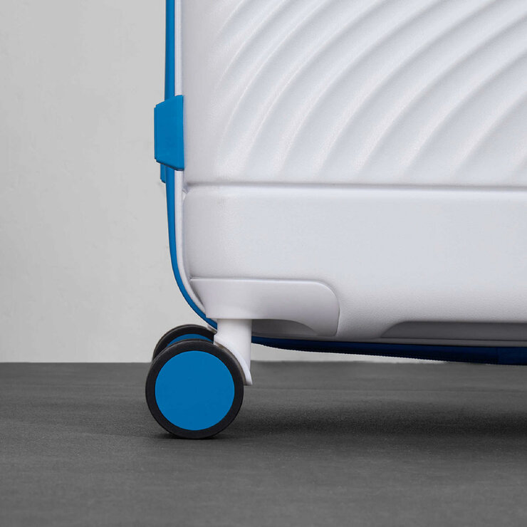ROCK Love Island Large Suitcase White / Blue