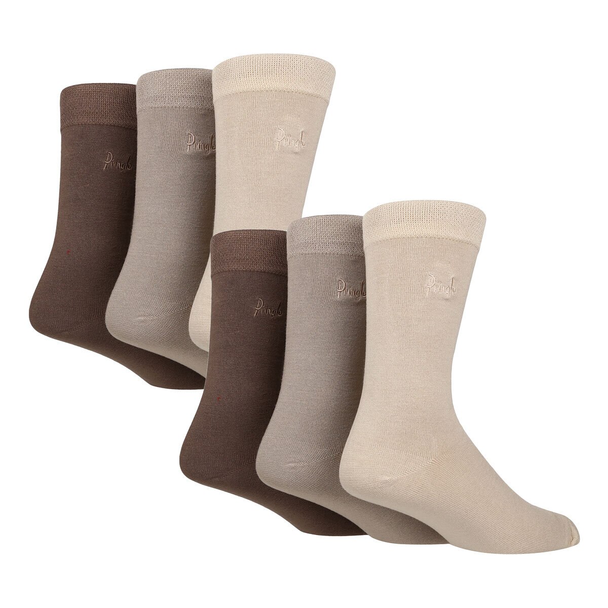 Pringle Mens Gentle Grip Bamboo Sock, 2 x 3 Pack Cost...