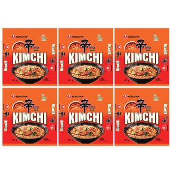 Nongshim Kimchi Noodles, 6 x 120g
