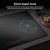 Hisense Hi6 HI8432BSCWF 80cm Induction Hob with Bridge Zone, in Black