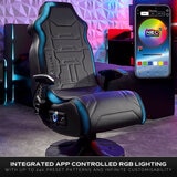 X Rocker Aurora 2.1 Bluetooth RGB Gaming Chair with LED Lights