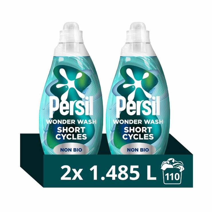 Persil Wonder Wash Laundry Liquid, 2 x 55 Wash (2 x 1.485L) Persil Wonder Wash Laundry Liquid, 2 x 55 Wash (2 x 1.485L)