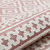 Concept Looms Jazz Deco Indoor / Outdoor Rug in Rose, 220 x 160 cm