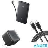 Anker Nano 45W Foldable USB-C Charger, Zolo 10,000mAh Power Bank, and 0.9 m Braided USBC to USB-C Cable Anker Nano 45W Foldable USB-C Charger, Zolo 10,000mAh Power Bank, and 0.9 m Braided USBC to USB-C Cable