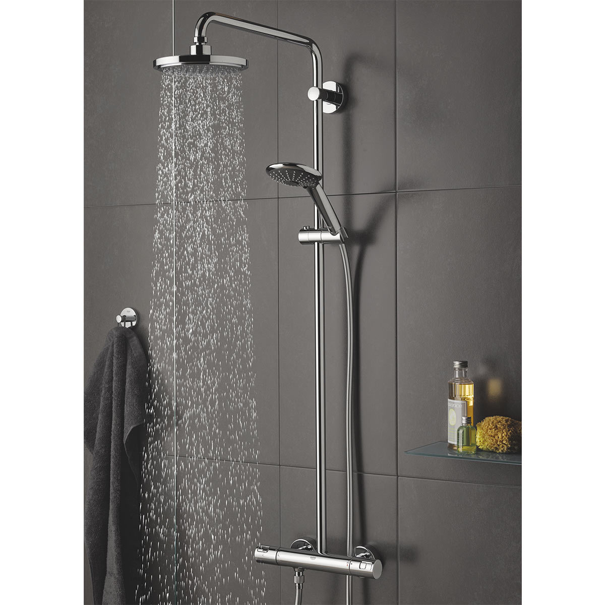GROHE Vitalio Joy 180 Thermostatic Shower System Model 27298001