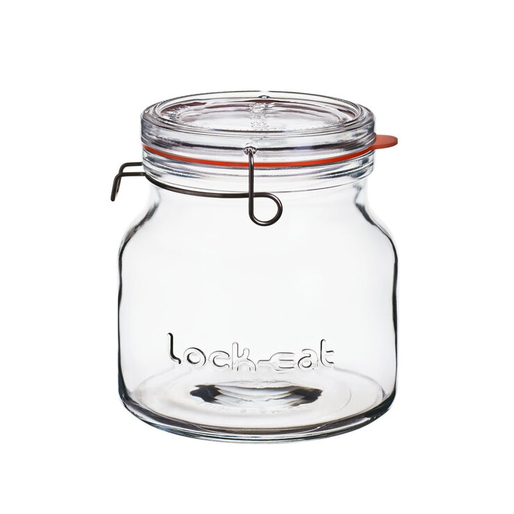 Luigi Bormioli LockEat Glass Jars, 3 Piece Set with Lids Costco UK