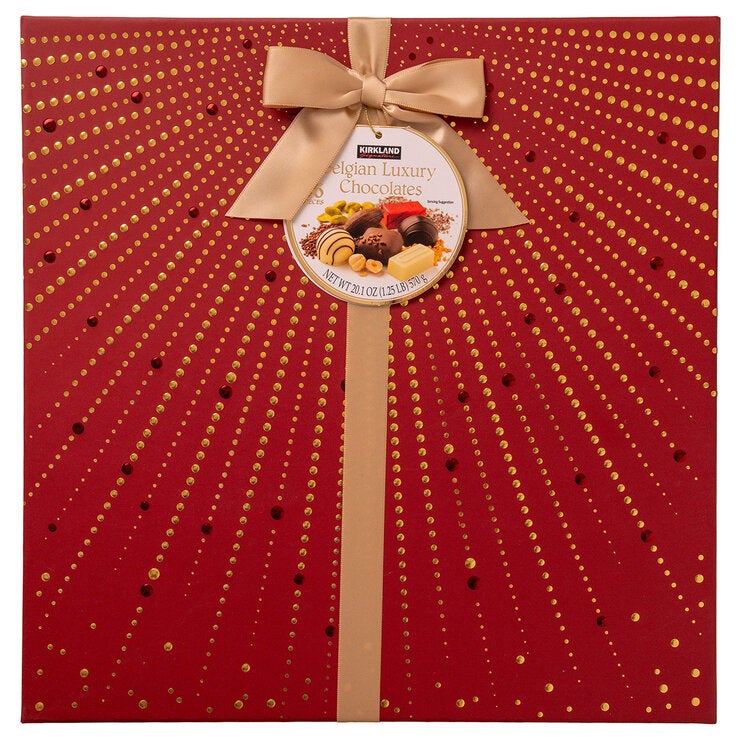 Kirkland Signature Luxury Belgian Chocolates in Red Gift Box, 570g Kirkland Signature Luxury Belgian Chocolates in Red Gift Box, 570g