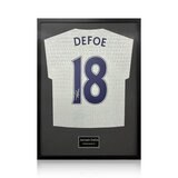 Jermain Defoe Signed Framed Spurs Shirt with Black Mount