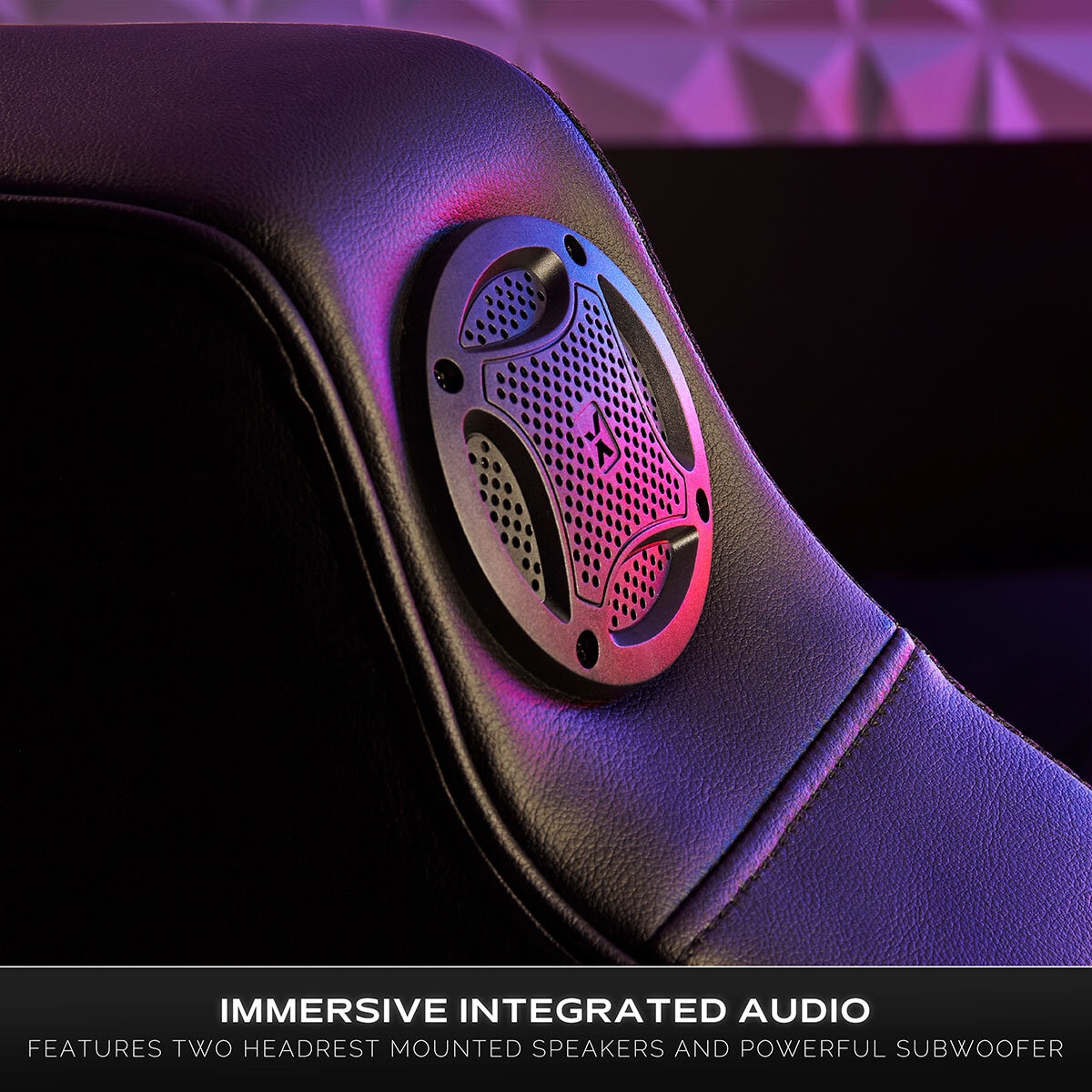 X Rocker Aurora 2.1 Bluetooth RGB Gaming Chair with LED Lights