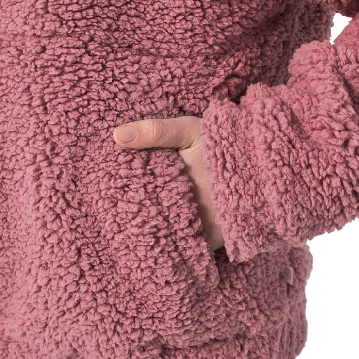 Mondetta Youth 1/2 Zip Pullover in Pink, 11-12 Years