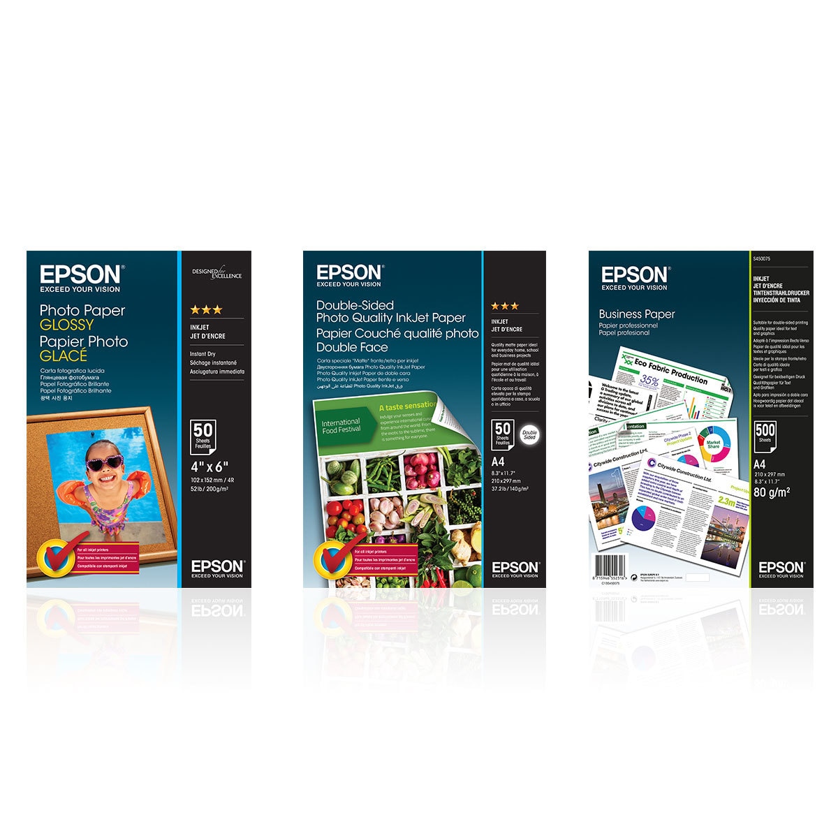 Epson EcoTank Inkjet Printer ET2700 Bundle with 600 Sheets of Paper