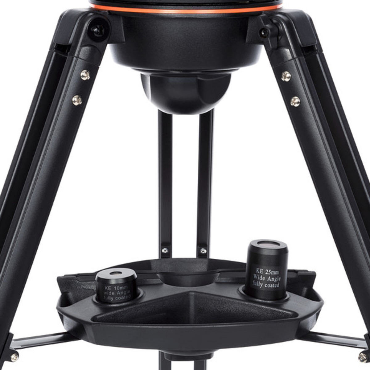 Zoomedinshotofthetripodunderneaththetelescope