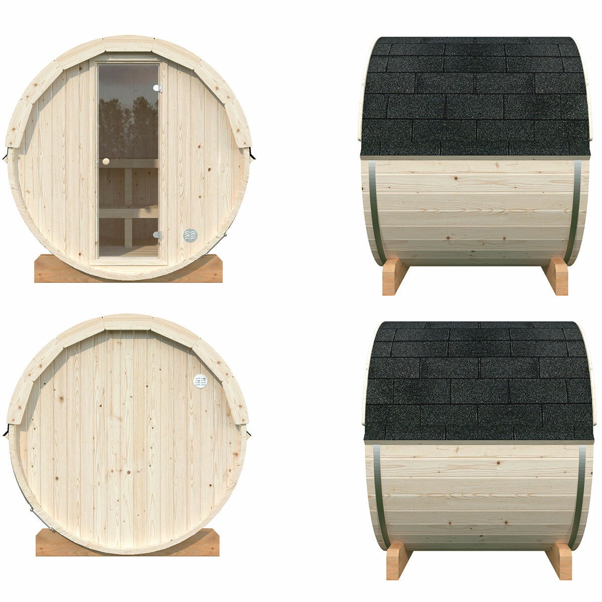 Barrel sauna 200x160 Barrel sauna 200x160