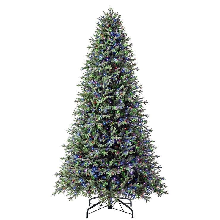 9ft ( 2.7m ) Pre-Lit Aspen Artificial Christmas Tree With 2,700 Colour-Changing Radiant Micro Twinkle LED Lights