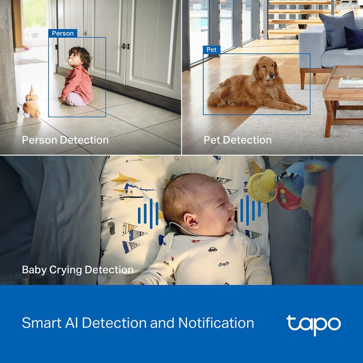 TP-Link Tapo C260 4K Wi-fi PTZ Security Camera - 2 Pack